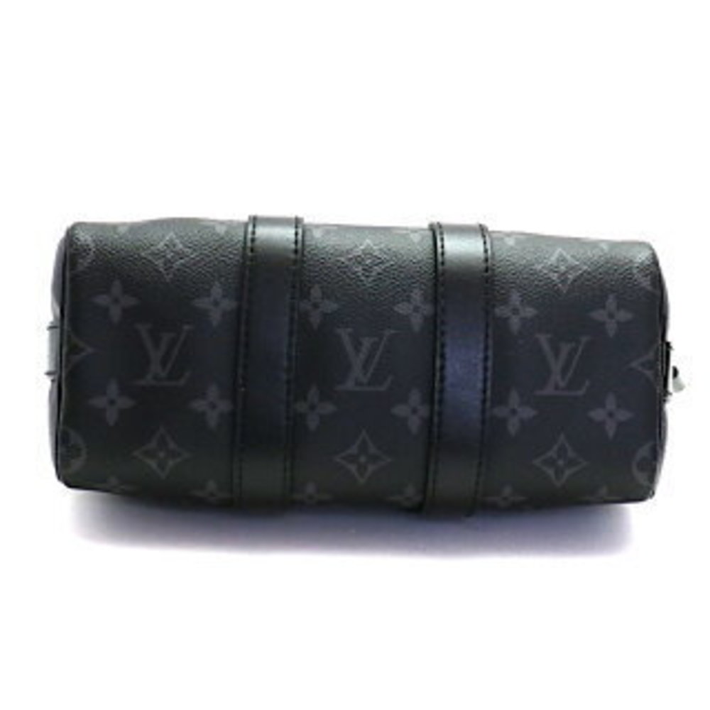 Louis Vuitton Keepall Bandouliere Bag Monogram Eclipse Leather Black - Picture 4 of 8